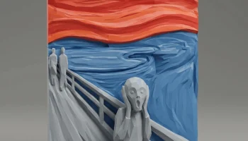 Знаменитое произведение искусства - Крик - Эдвард Мунк - ...