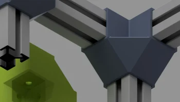 Трехходовой соединитель 2020 профили / Угловой кронштейн .. 3