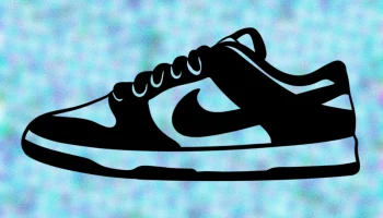 Nike Dunk Panda - настенное искусство