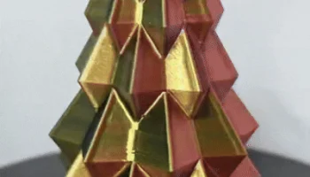 Moderner Geometrischer Weihnachtsbaum / Christbaum sehr e...