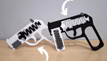 Spring Gun V2 - стреляет искусственными пулями из магазин... 2