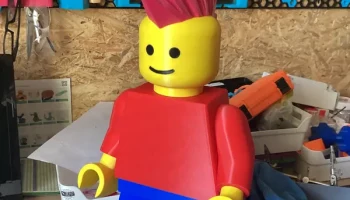 Ирокез (V2) для минифигурки Mega Lego (масштаб 10:1)