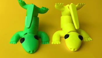 Шарнирная ящерица, милая гибкая игрушка-животное......... 1