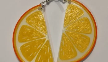 Pendientes de lim&oacute;n o de naranja / Серьги с лимоном и апе... 2