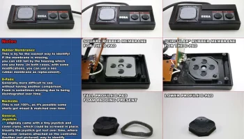 Замена D-Pad SEGA Master System (SMS)