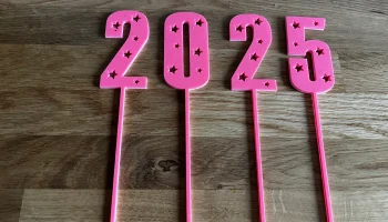 Новогоднее украшение 2026, топпер на торт... 4