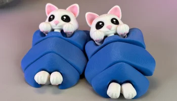 Шарнирный милый кот 1
