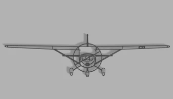 Cessna 152, 3 вида, рисунок, штриховая графика...... 2