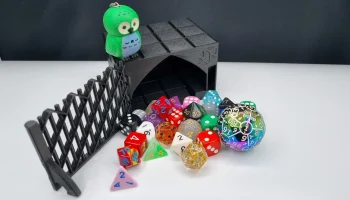 Dice Jail: распечатанный на месте тюремный реквизит и коробк