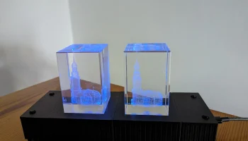 Модульная стеклянная подставка для трофеев с подсветкой.... 3