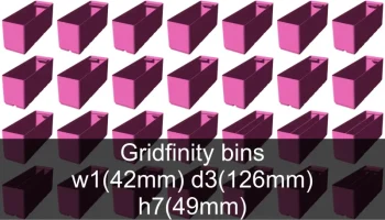 Коллекция чашек Gridfinity высота 7 (53 мм) 1