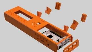 ЖК-дисплей Hyperpixel 4 дюйма MK3S+ RPI 3 с крышкой