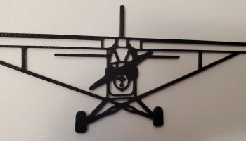 Piper J-3 Cub - 2D настенная живопись