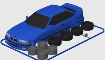 Карта комплекта BMW M3 E36 Coup&eacute; (масштаб 1:24) 1