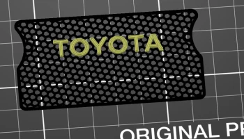 3dsets bambo переднее стекло радиатора toyota и пустое...... 1