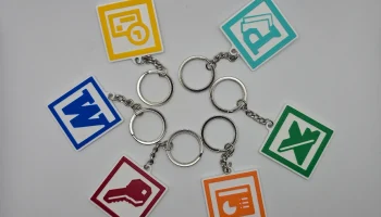 Брелок со значками Microsoft Office 2000-03