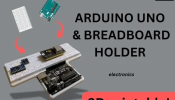 Arduino Uno и держатель макетной платы............