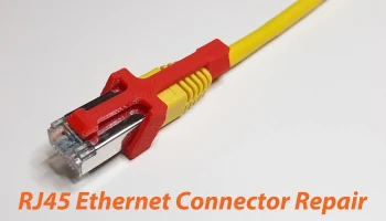 Ремонт разъема кабеля Ethernet RJ45
