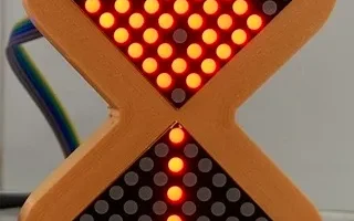 Светодиодная матрица безеля "песочные часы" (Arduino).......