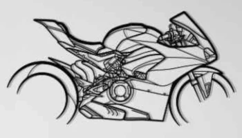 Настенное искусство Ducati Panigale V4 S Corse...... Настенное искусство Ducati Panigale V4 S Corse......