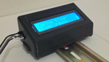 DIN-рейка 16x2 I2C Корпус/крепление для ЖК-дисплея/корпус.. 6