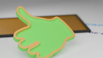 Штамп Emoji "Палец вверх" (с дополнительной ручкой/ручкой..