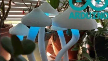 Грибная светодиодная лампа Arduino