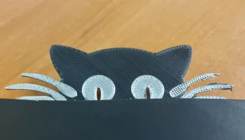 Выглядывающий кот Закладка 1