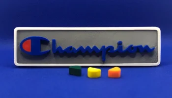 Табличка с логотипом Champion 1