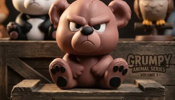 Grumpy Bear - Из серии "Сварливые животные"....