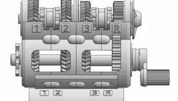 3-скоростная коробка передач постоянного зацепления с реверс 8