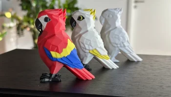 Милый низкополигональный попугай (без поддержек)... 4