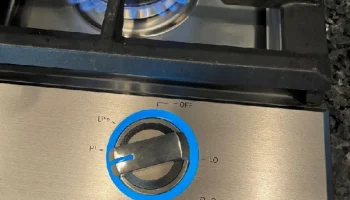 Замена линзы верхней ручки Samsung Gas Range... 1