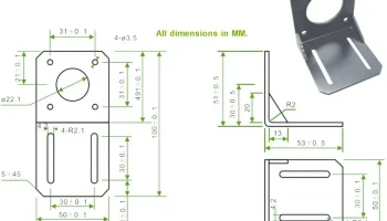 Staffe ad L - Кронштейн NEMA 17 - NEMA 23 - NEMA 34 1
