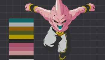 Наклейка "Kid Boo Dragon Ball Z"