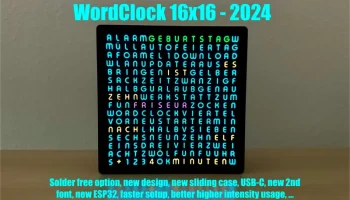 WordClock 16x16 - 2024 г.