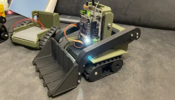 Бульдозер для мотощита Miniplan ESP32. 2