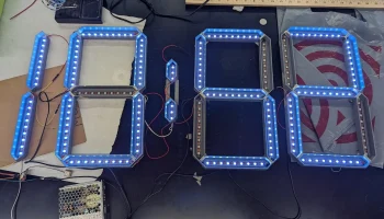 7 Segment Display Segment Arduino GPS clock project 2