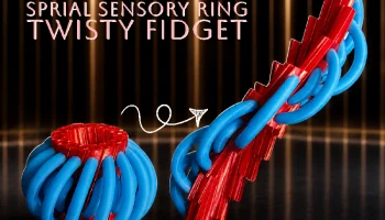 Спиральное сенсорное кольцо - Twisty Fidget......... 3