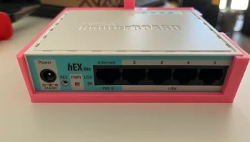 Крепление на DIN-рейку для Mikrotik hEX lite........