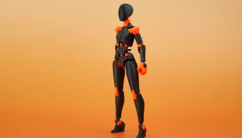 CARBON 13 Шарнирная фигура для печати - Тип F - Бета-файлы 4