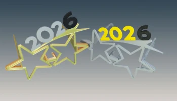 Новогодние бокалы "2026 - Звезда"