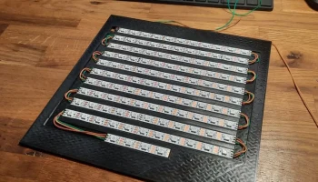 Часы IKEA Ribba WordClock 23х23см ESP8266 WS2812B 5