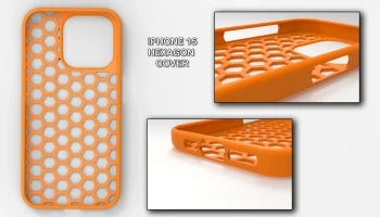 Iphone 15 PRO - крышка шестиугольного дизайна... 1