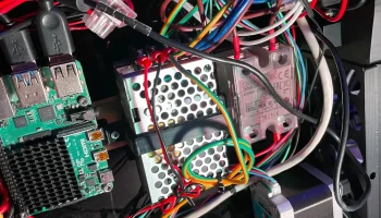 Крепление с помощью зажимов на DIN-рейку Meanwell psu rs-.. 2