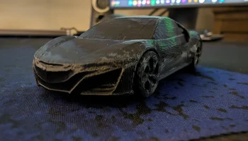 Acura / Honda NSX с движущимися колесами с принтом на мес...