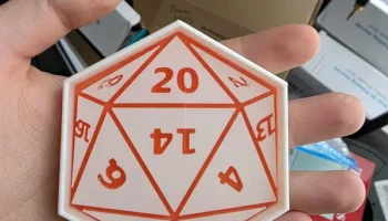 Подставка для кубиков D20 - безвредна для смолы... 1