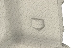 Диспенсер для салфеток Moai (разрез + невидимый шов + неч... 6