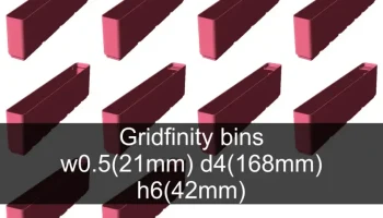Коллекция чашек Gridfinity высота 6 (46 мм)... 6