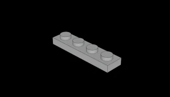 Совместимая с Lego (3710.dat) пластина 1 x 4.........